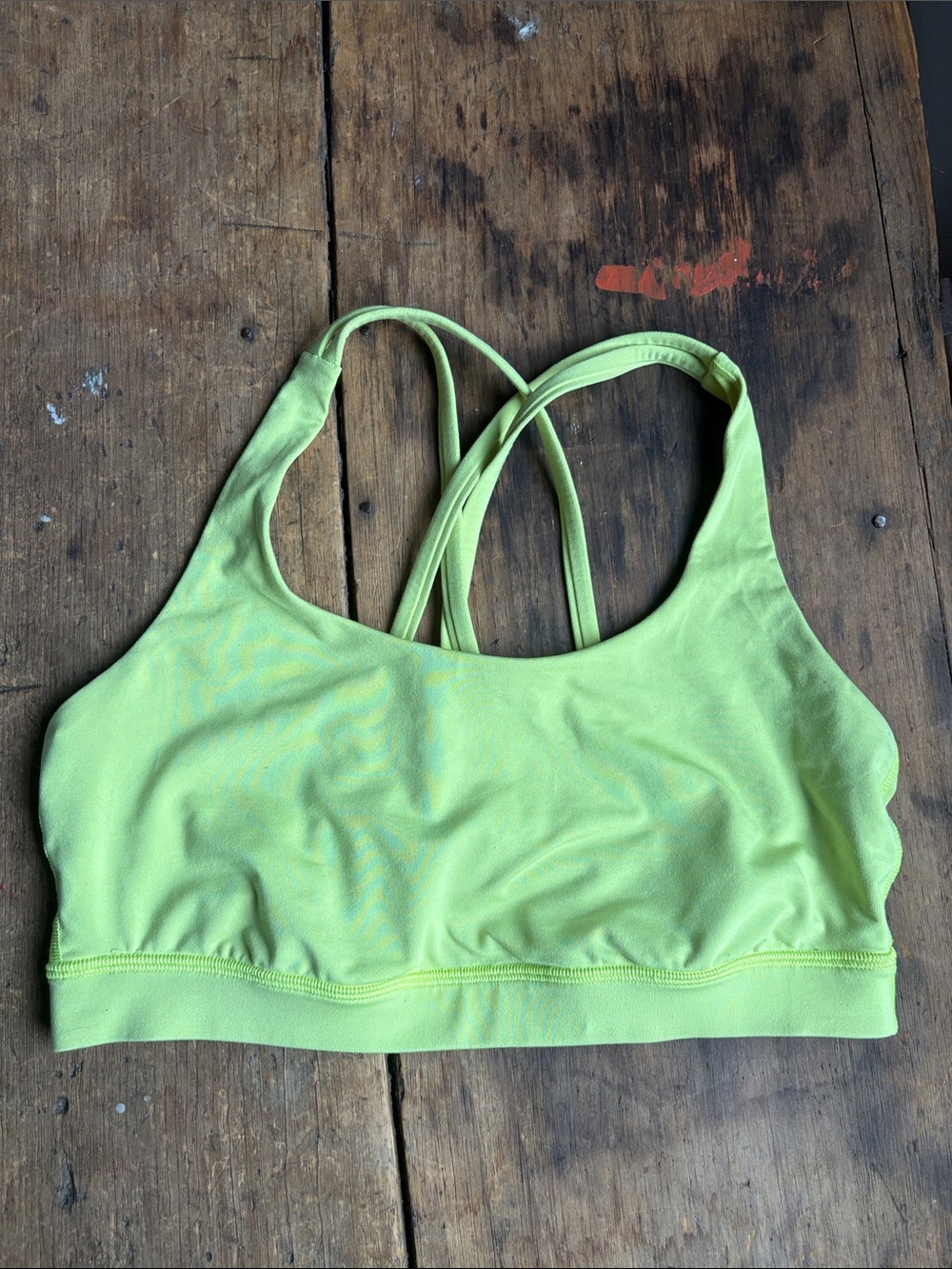 Lululemon Neon Yellow Sports Bra